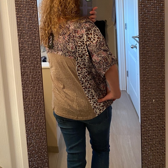 ❤️pretty mixed print loose fit top - Picture 10 of 10